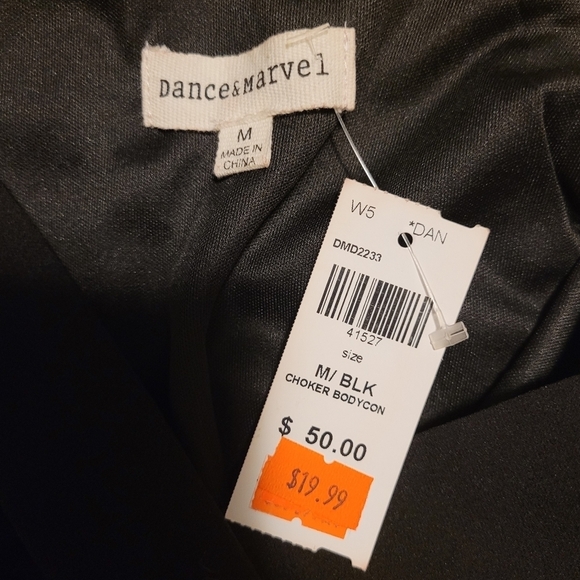 Dance & Marvel Black dress with choker collar - Picture 2 of 5